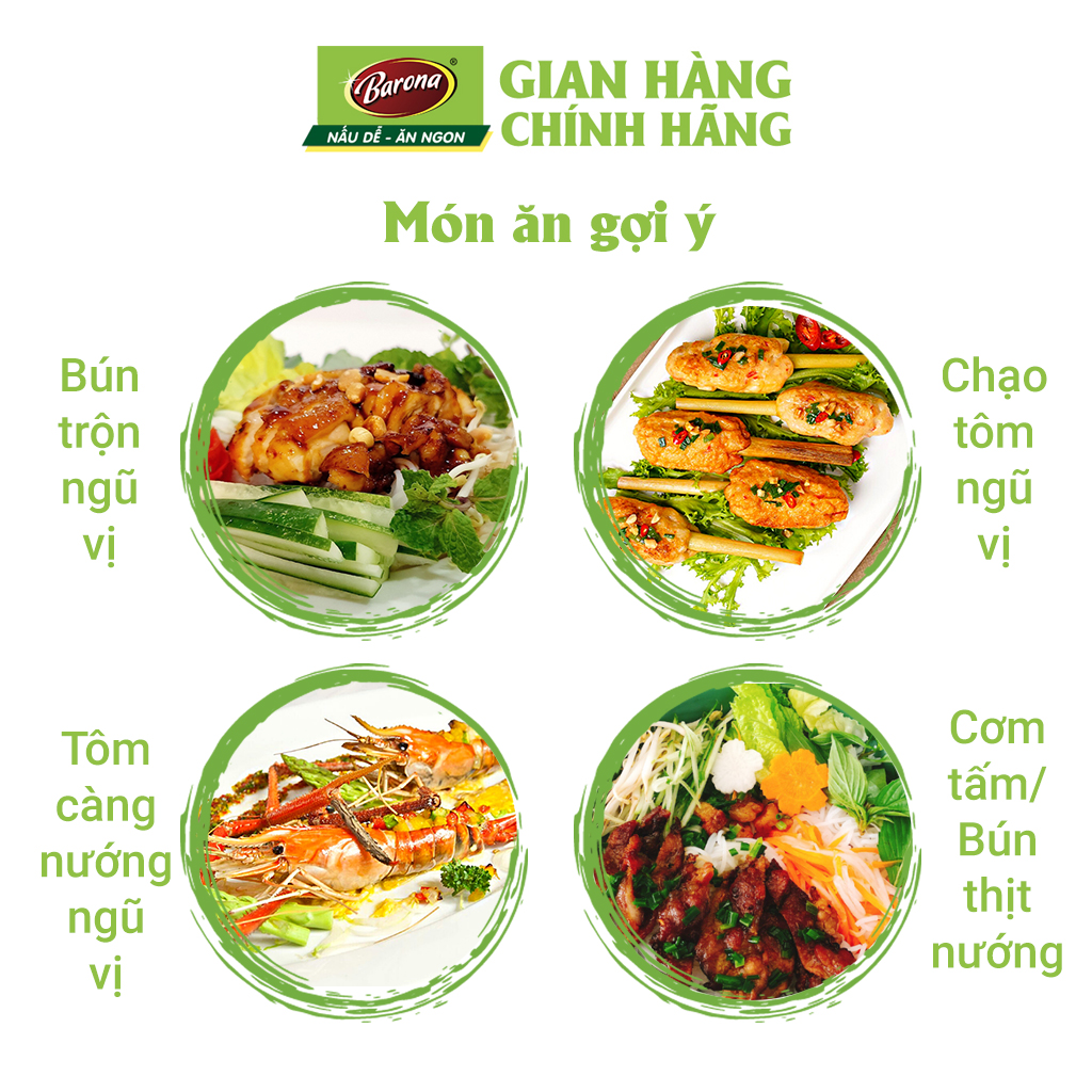 Xốt Gia Vị Hoàn Chỉnh BARONA - Thịt Nướng Ngũ Vị 80g