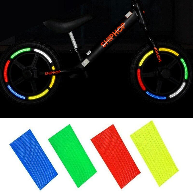 Bike Reflective Sticker Anti-collision Warning Stickers Exterior Reflective Strip Safety Decor High Light Safety Reflector Strip