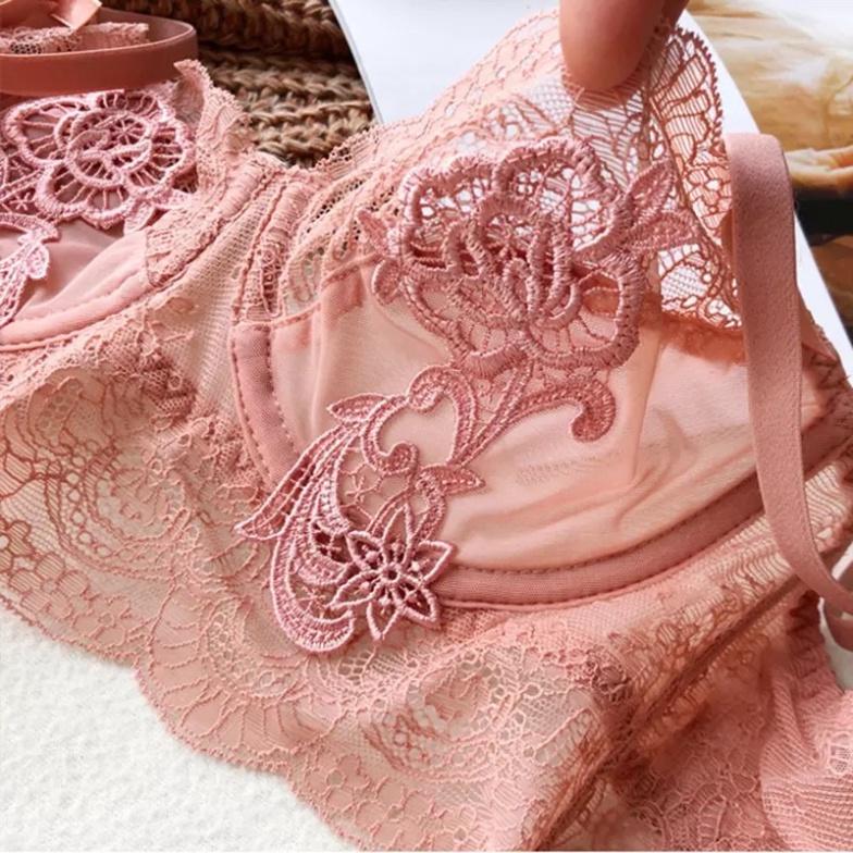 Bộ đồ lót ren BL100 đồ lót nữ cup ngực siêu mỏng, gợi cảm kiểu Pháp