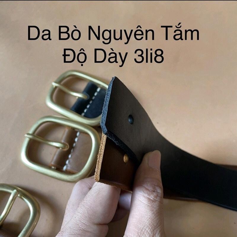 Dây Nịt Da Thắt Lưng Nam Da Bò Cao Cấp S811 Size 3.8cm Khóa Kim Đồng Đúc,Da Bò Cao Cấp Bảo Hành 24 tháng full Hộp