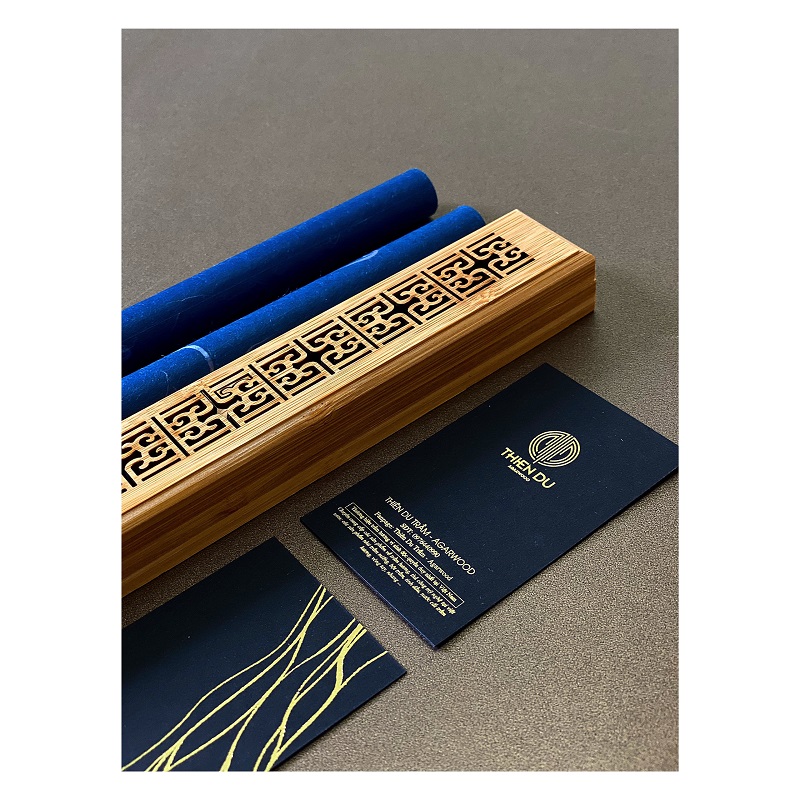 Nhang Không Tăm Trầm Hương Vi Sinh Organic – Agarwood Organic Incense Stick – Nguyên Liệu Tự Nhiên, An Toàn Cho Sức Khỏe