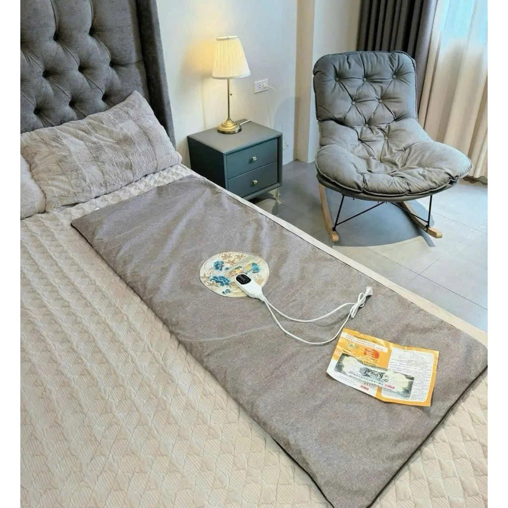 Thảm ngải cứu đông y sưởi ấm, hỗ trợ điều trị đau mỏi vai gáy xương khớp, Đệm sưởi điện ngải cứu đông y - Hàng chính hãng
