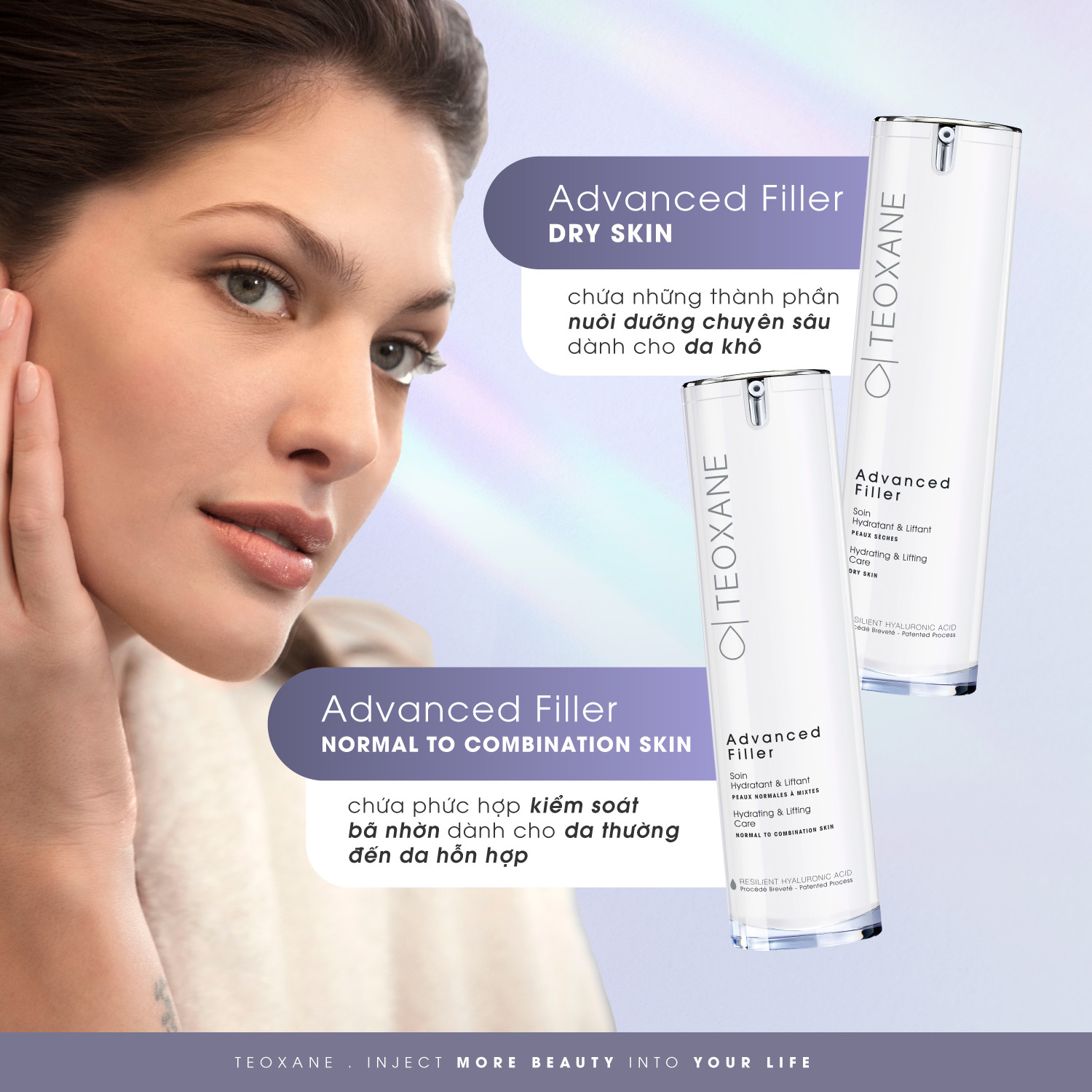 Kem dưỡng da chống nhăn ban ngày cho da khô Teoxane Advanced Filler Dry Skin 50ml