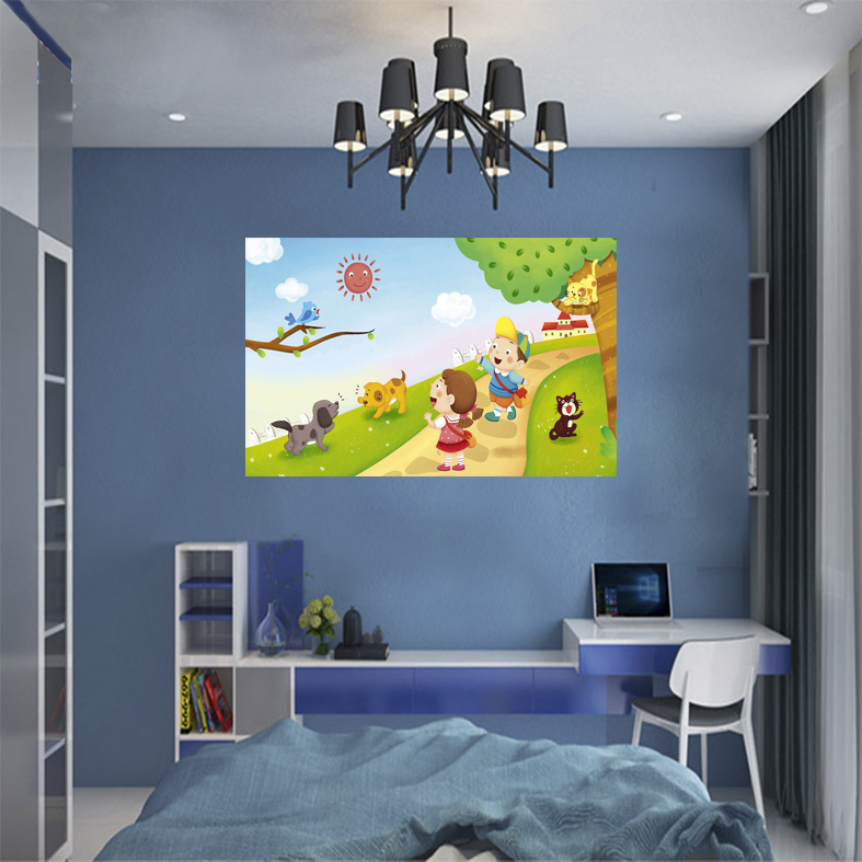 Decal thiếu nhi bé yêu động vật TMN-51