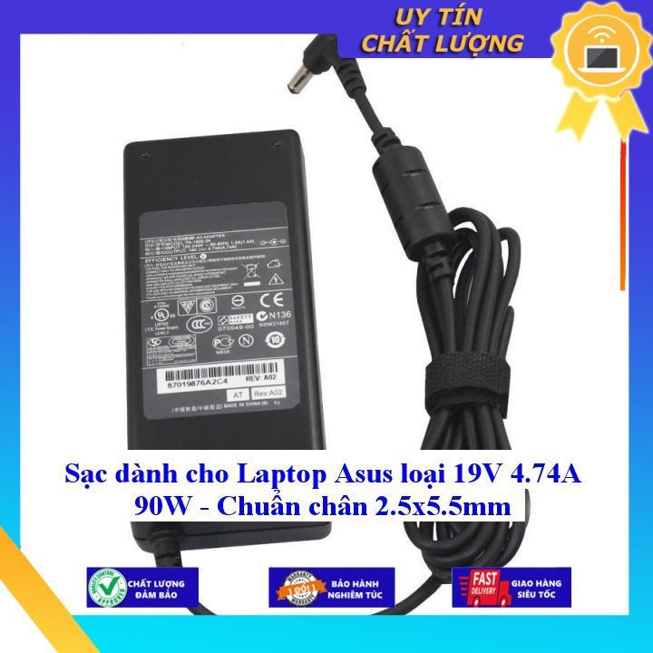 Sạc dùng cho Laptop Asus loại 19V 4.74A 90W - Chuẩn chân 2.5x5.5mm - Hàng Nhập Khẩu New Seal