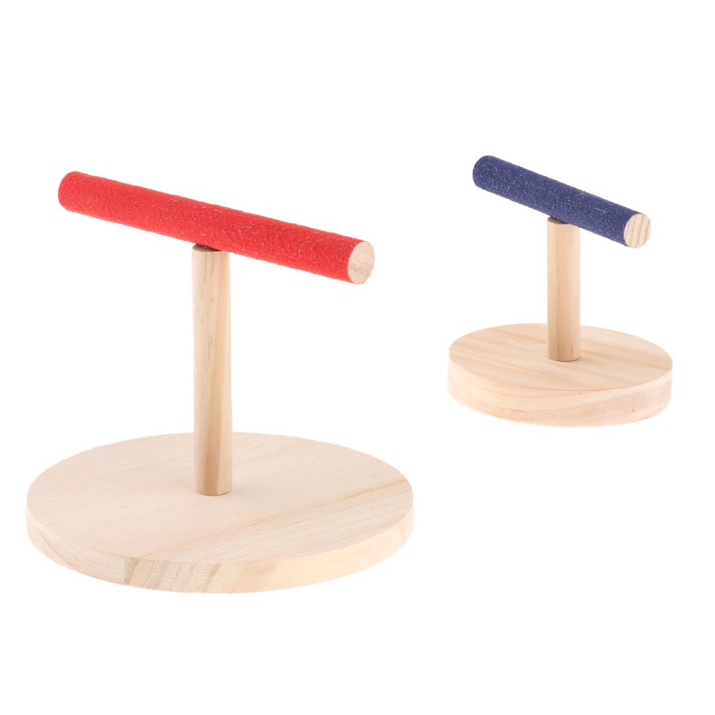 Birds Parrot Nest Cage Play Stand Perch Pet Bird Parrot Platform Toy 2 Pack