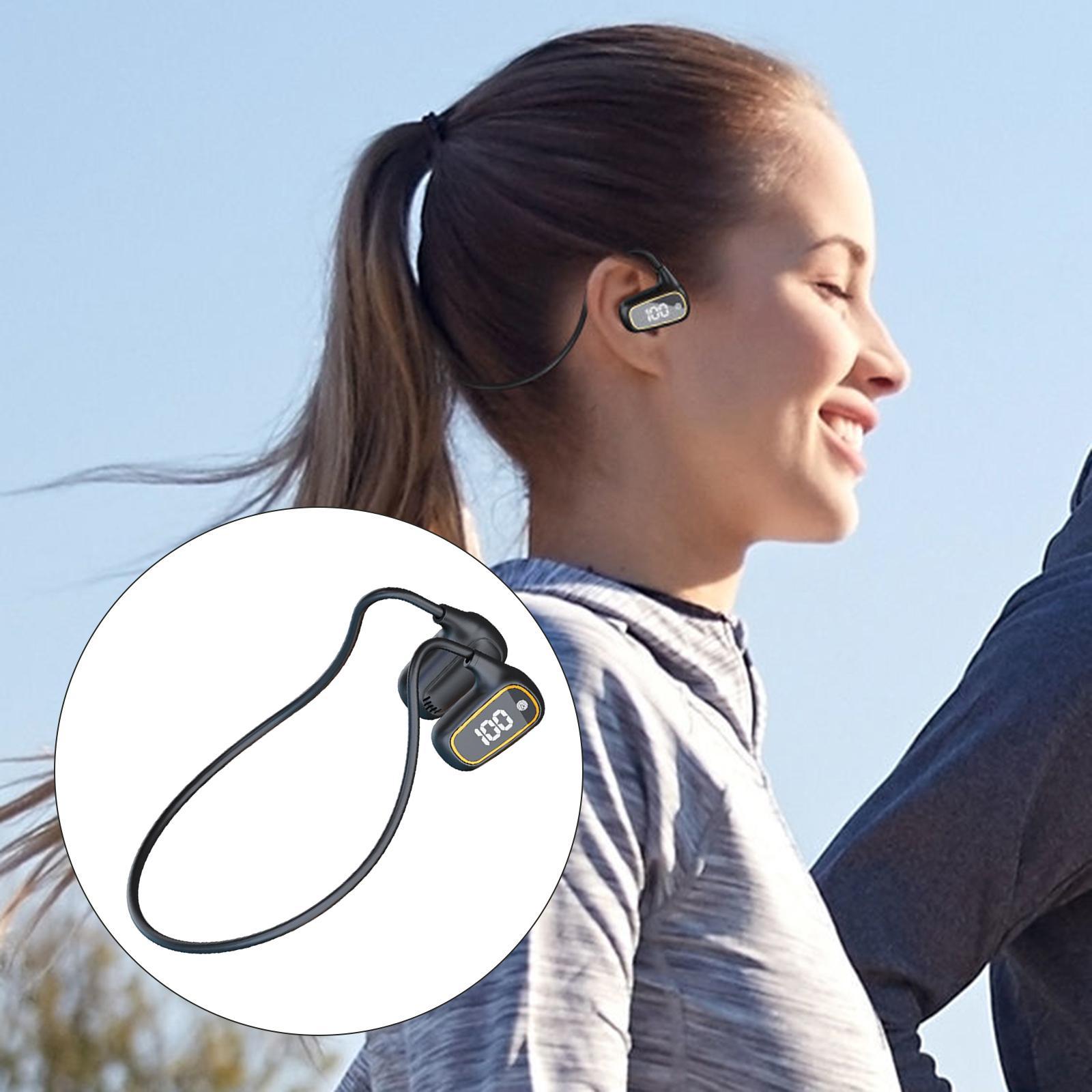 Bone Conducting Fingerprint Touch Bluetooth5.3 Wireless Stereo Headphones