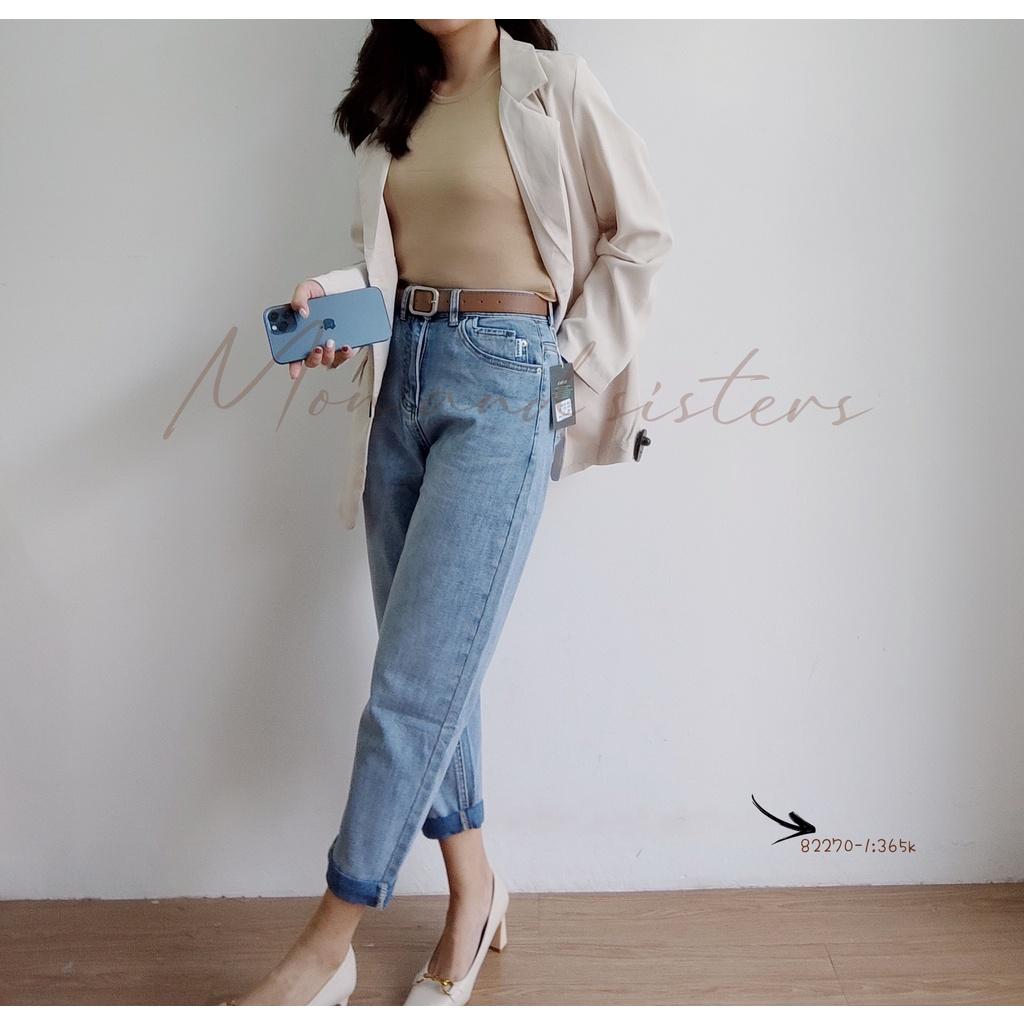 Quần jean baggy suôn TẶNG KÈM BELT 82270-1