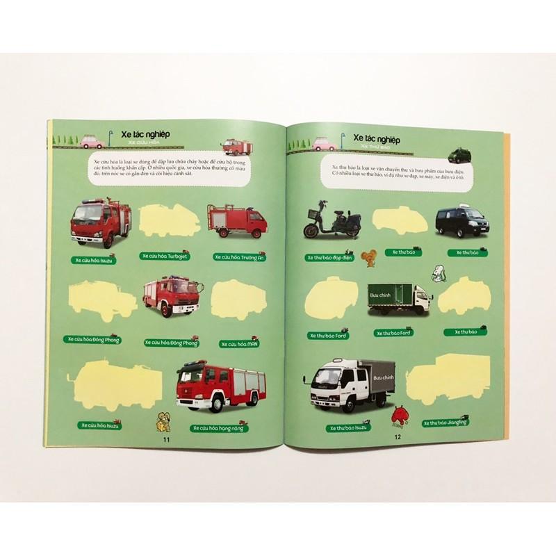 Sách - Dán hình ô tô thú vị xe tác nghiệp tài ba