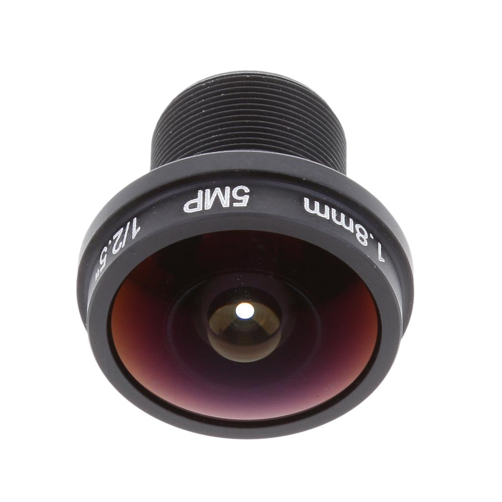 5MP 1.8mm Fisheye Lens Mini Lens IR Sensitive190 Degree Camera Lens for Security Camera Lens Fixed Iris