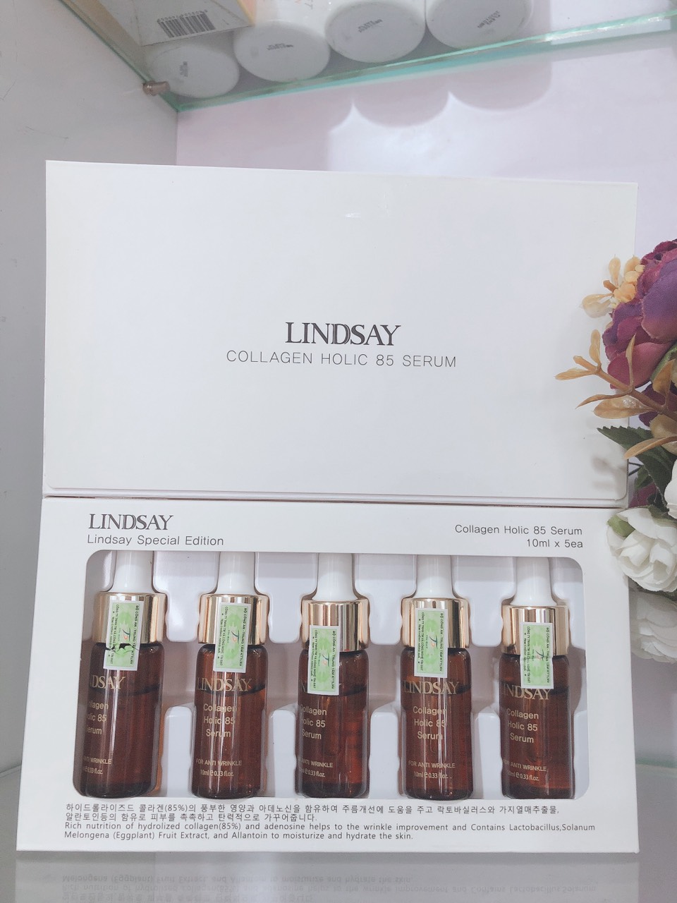 LINDSAY COLLAGEN HOLIC 85 SERUM -Serum Colagel tái tạo chống lão hóa da