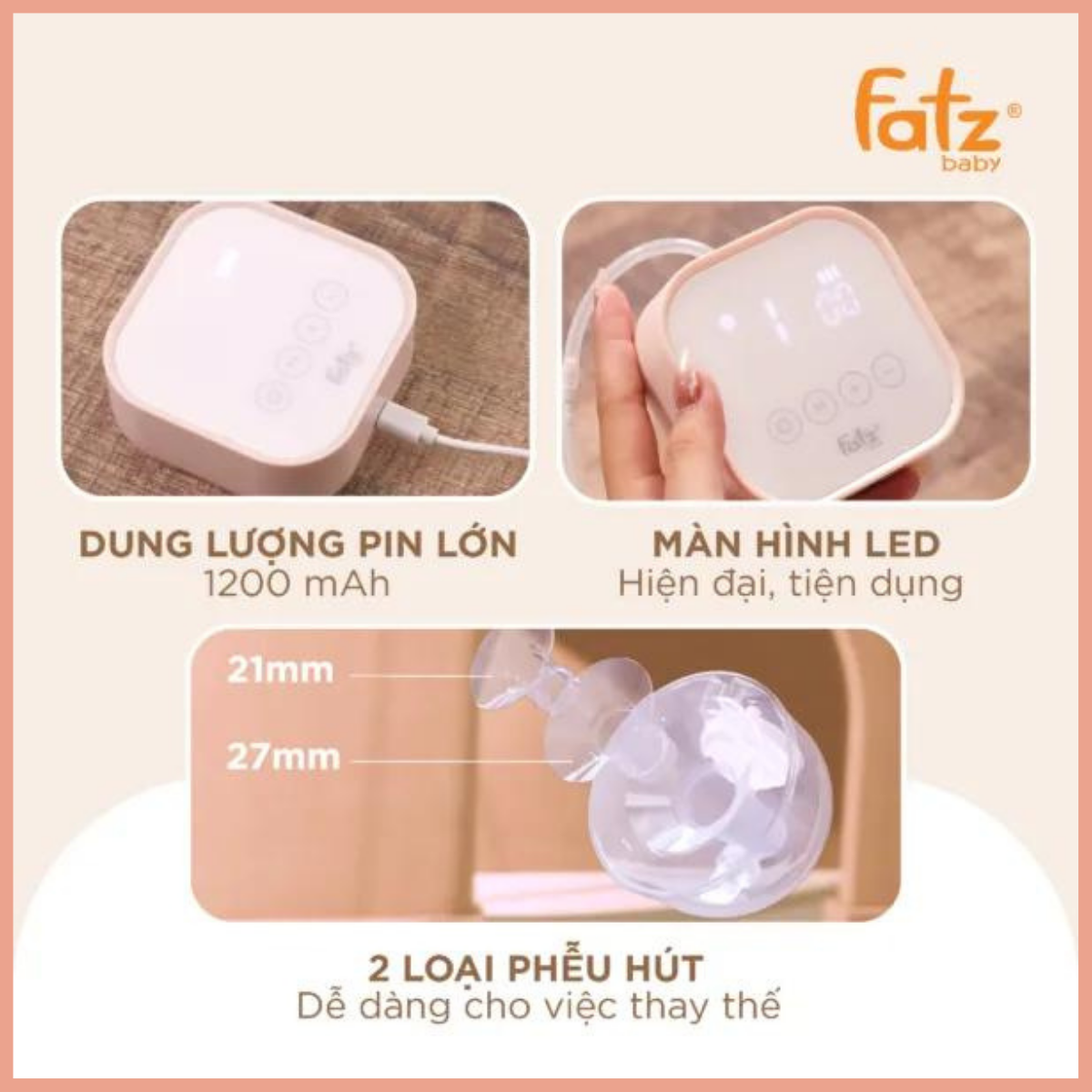 MÁY HÚT SỮA ĐIỆN ĐÔI RẢNH TAY – TWINFREE 1 – FB1301TG