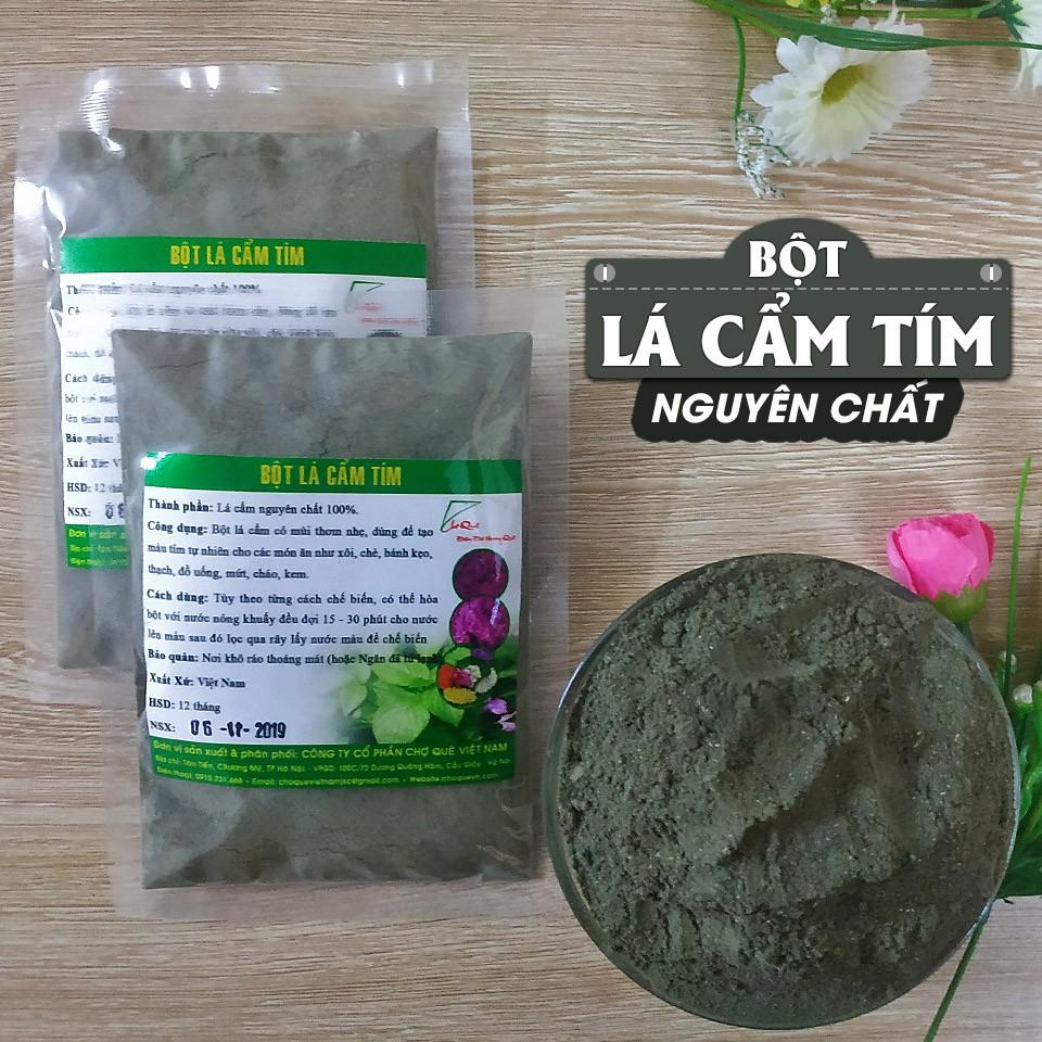 Bột Lá Cẩm Tím Nguyên Chất Tạo Màu Tự Nhiên Gói 10g