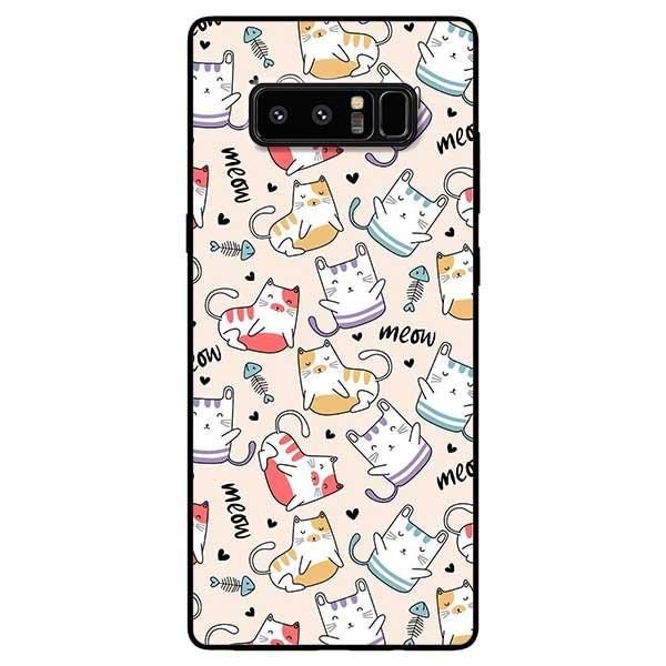 Hình ảnh Ốp lưng dành cho Samsung Note 8 - Note 9 - Note 10 - Note 10 Plus mẫu Mèo Meow