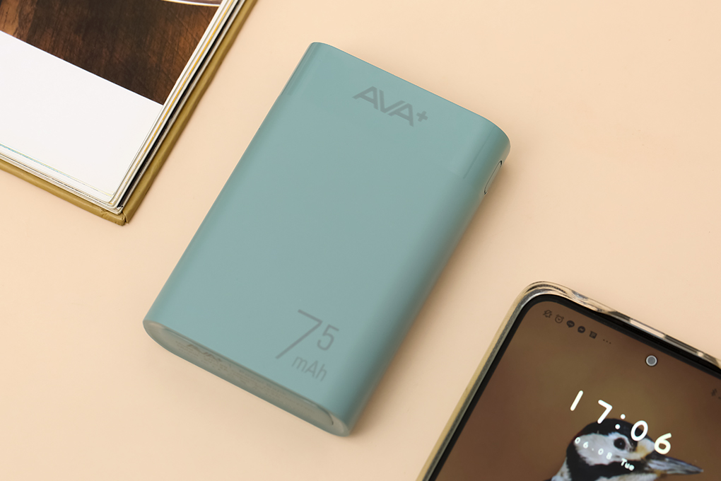 Pin sạc dự phòng 7500 mAh AVA+ LJ JP199 - Hàng chính hãng - Xanh