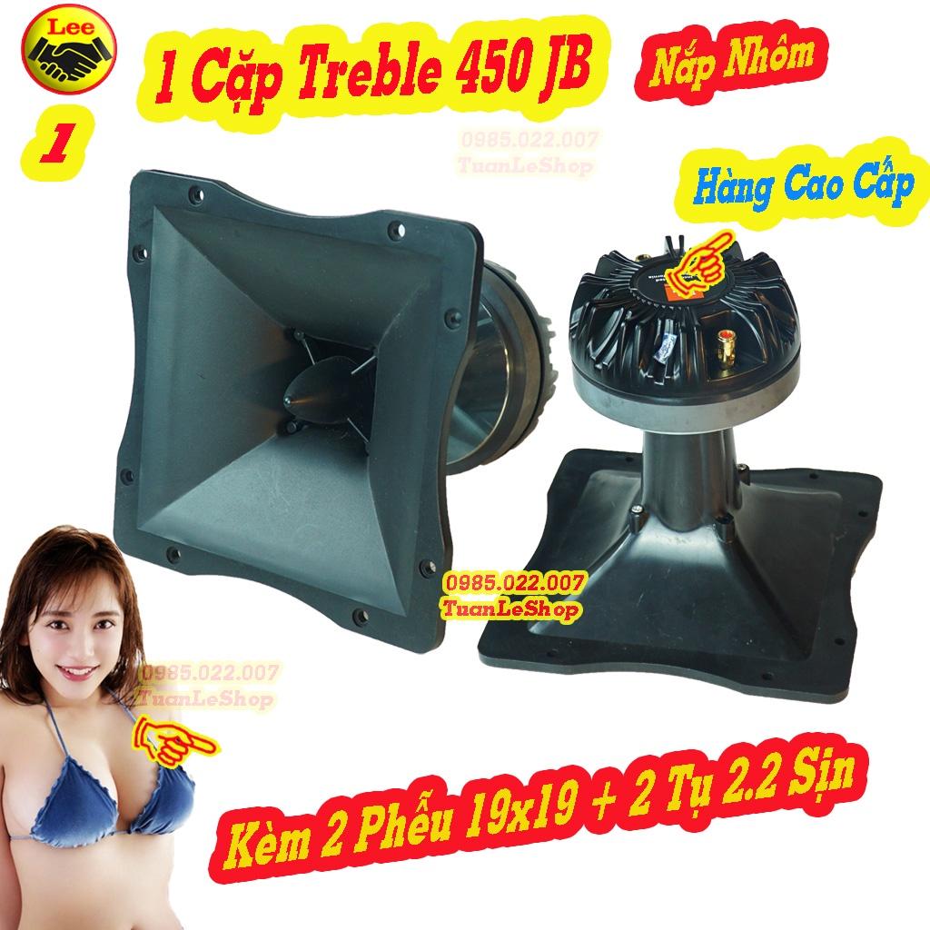 LOA TREP 450 NẮP NHÔM CAM OR ĐEN J B KÈM PHỄU 19x19 TẶNG TỤ 2.2 SỊN -  LOA TREBLE  450 – Giá 02 LOA KÈM PHỄU TỤ