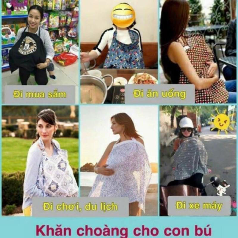 Khăn trùm cho bé bú