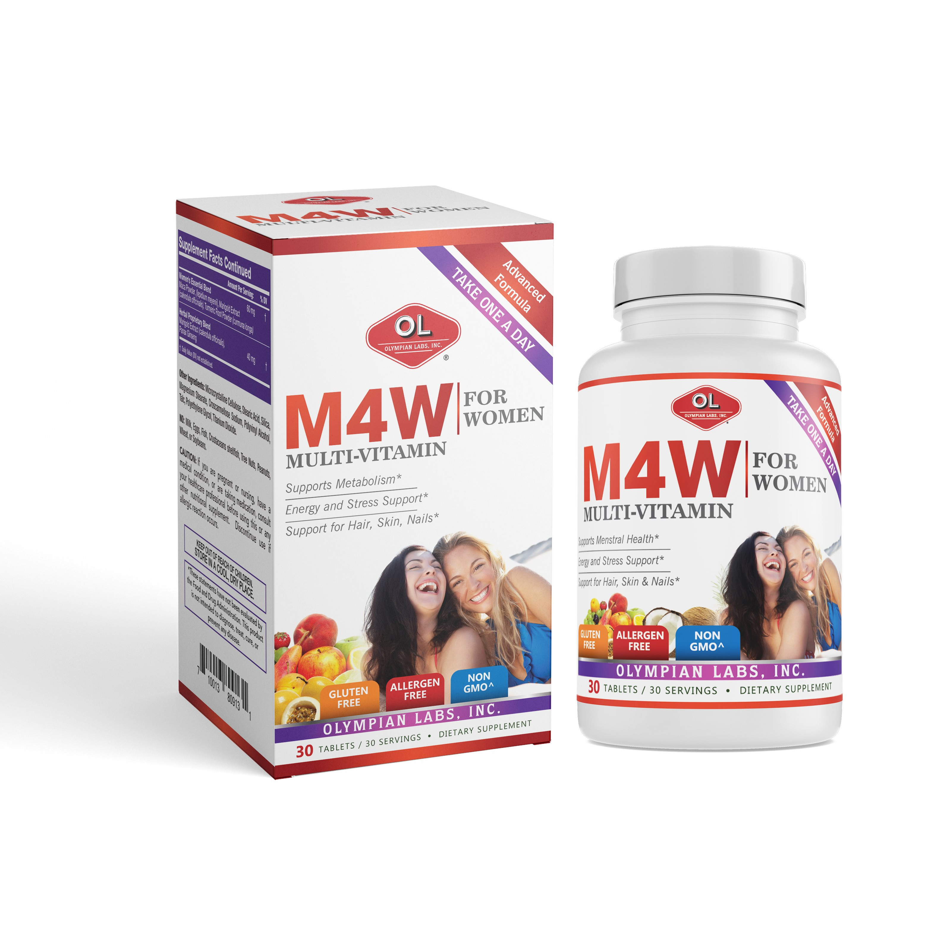Viên Uống Bổ Sung Khoáng Chất Cho Sức Khoẻ Nữ Giới Olympian Labs M4W Multi - Vitamin For Women 30 Viên