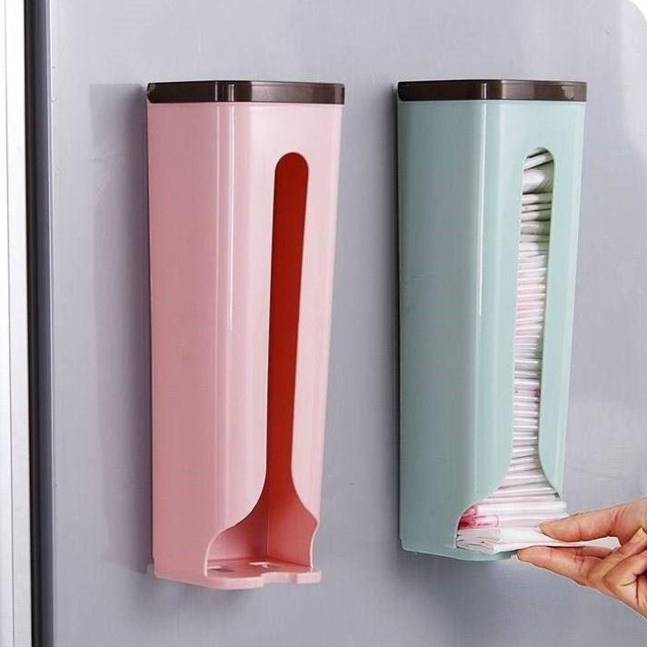Hộp Nhựa Đựng Túi Nilon Dán Tường Nhà Bếp Nhà Vệ Sinh Tiện Lợi
