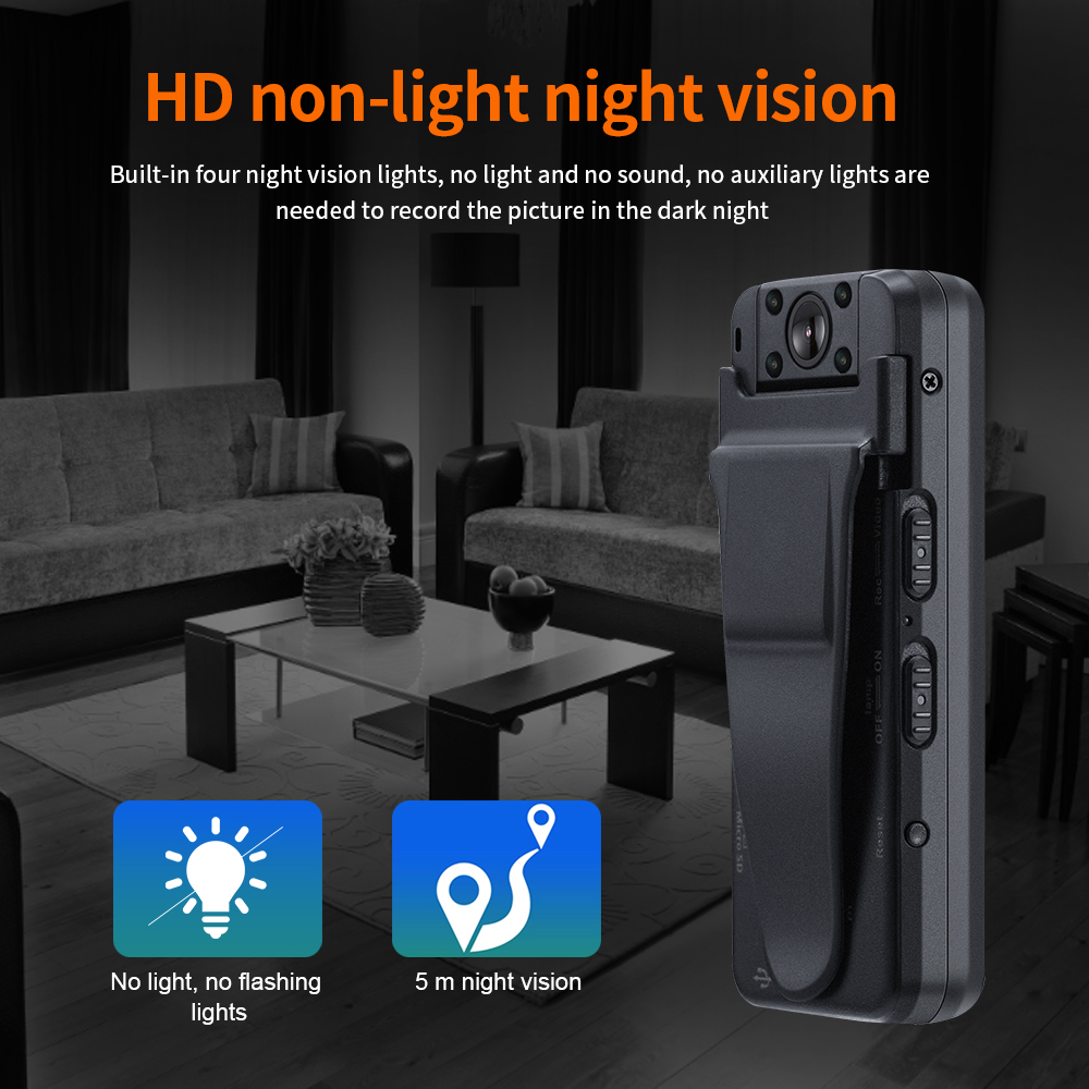 1PCHD Mini WiFi Micro Camera không dây Video IP IP Night Vision Phát hiện chuyển động Máy quay hỗ trợ HIDDEN TF Thẻ 1080p