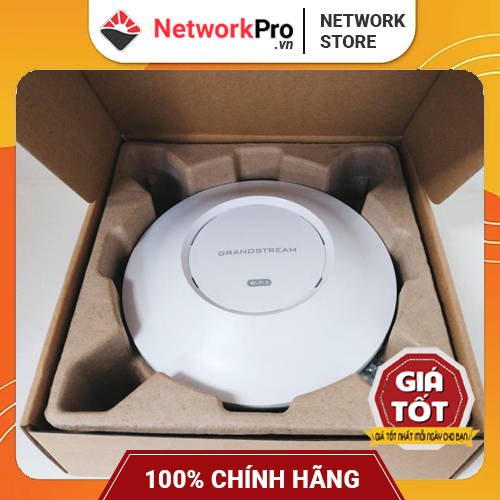 Bộ Phát WiFi Grandstream GWN7660 (Hàng Chính Hãng) - Hỗ Trợ 256 User, Chuẩn AX 1774Mbps (Không Kèm Nguồn)