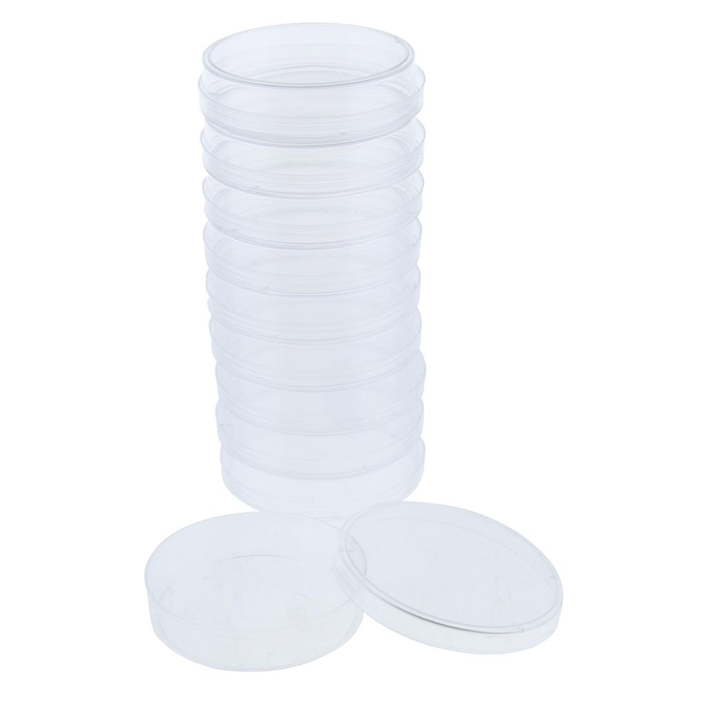 Set 10 Đĩa Petri Nuôi Cấy Mô Tế Bào Bằng Nhựa Cao Cấp