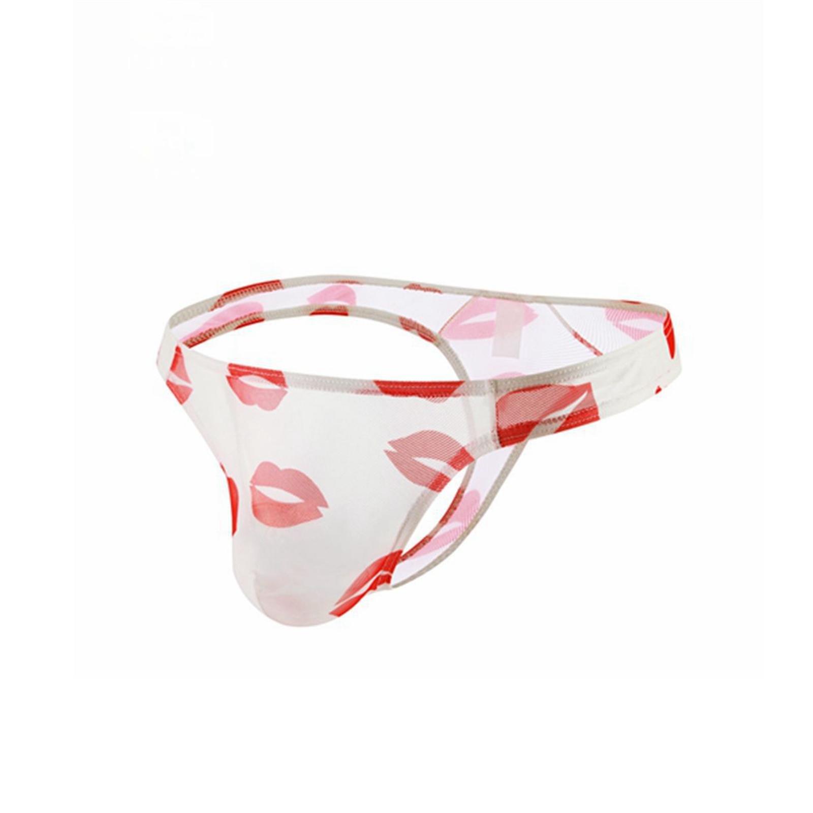 Men Underpants Comfortable Low Transparent G String M