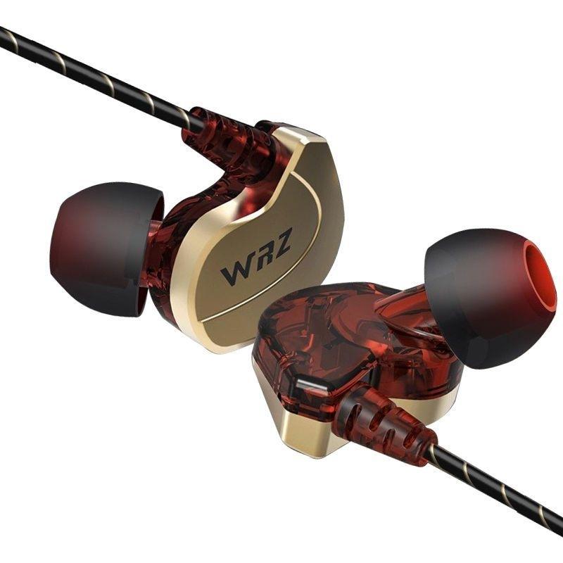 Tai nghe có dây TEKKIN WRZ Bass Có Mic Khử Tiếng Ồn HiFi Kép 3.5mm - hàng chính hãng - Đen