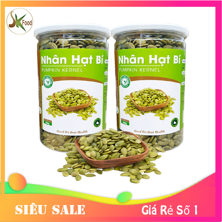 NHÂN HẠT BÍ XANH HIỆU SK FOOD - MỖI HŨ 400G