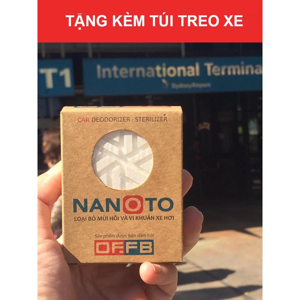 viên khử mùi nanoto - MÙI BẠC HÀ + TẶNG TÚI TREO XE