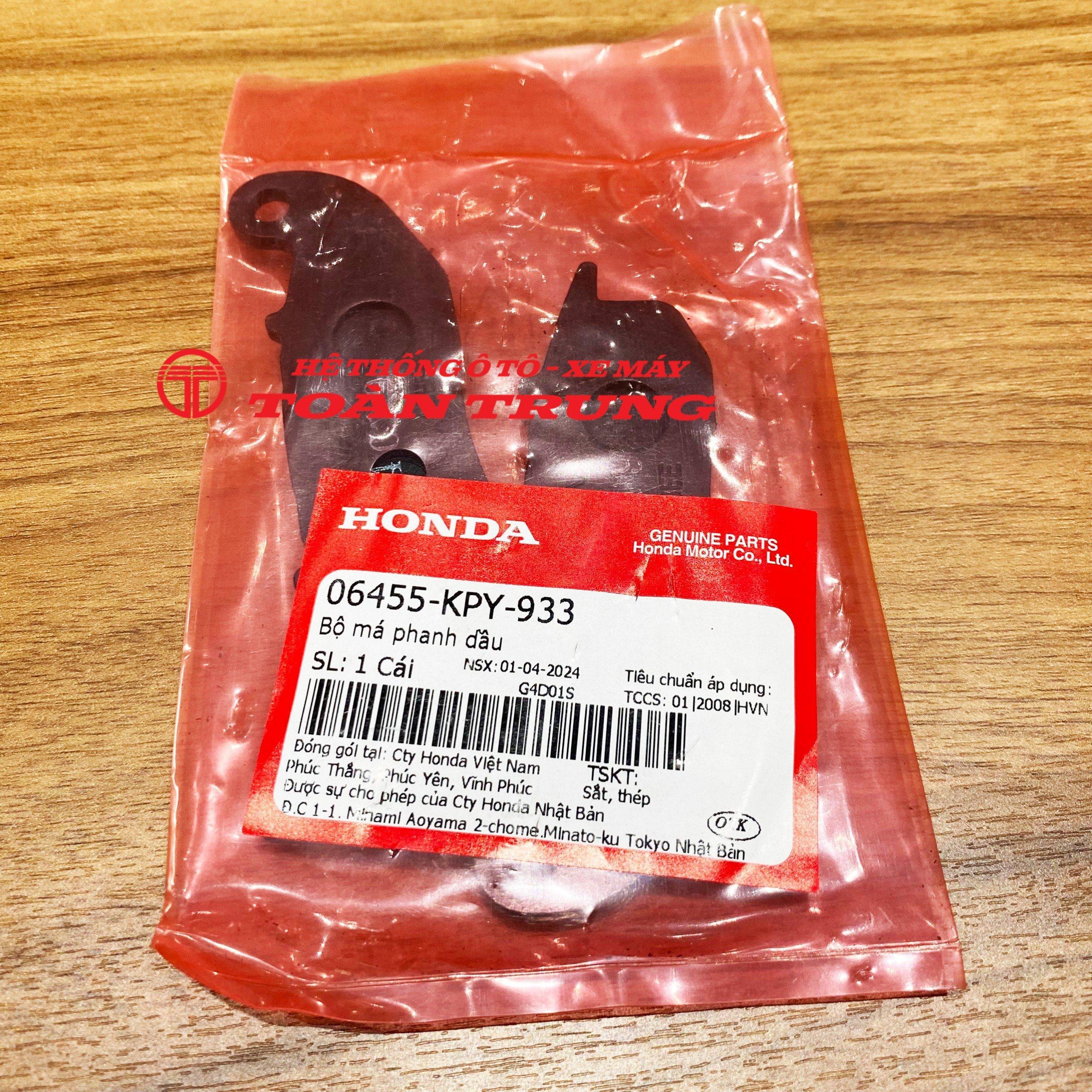 Má phanh trước Wave RS (2007-2009), Future Neo (2006-2010) chính hãƞg Honda &quot;06455KPY933&quot;