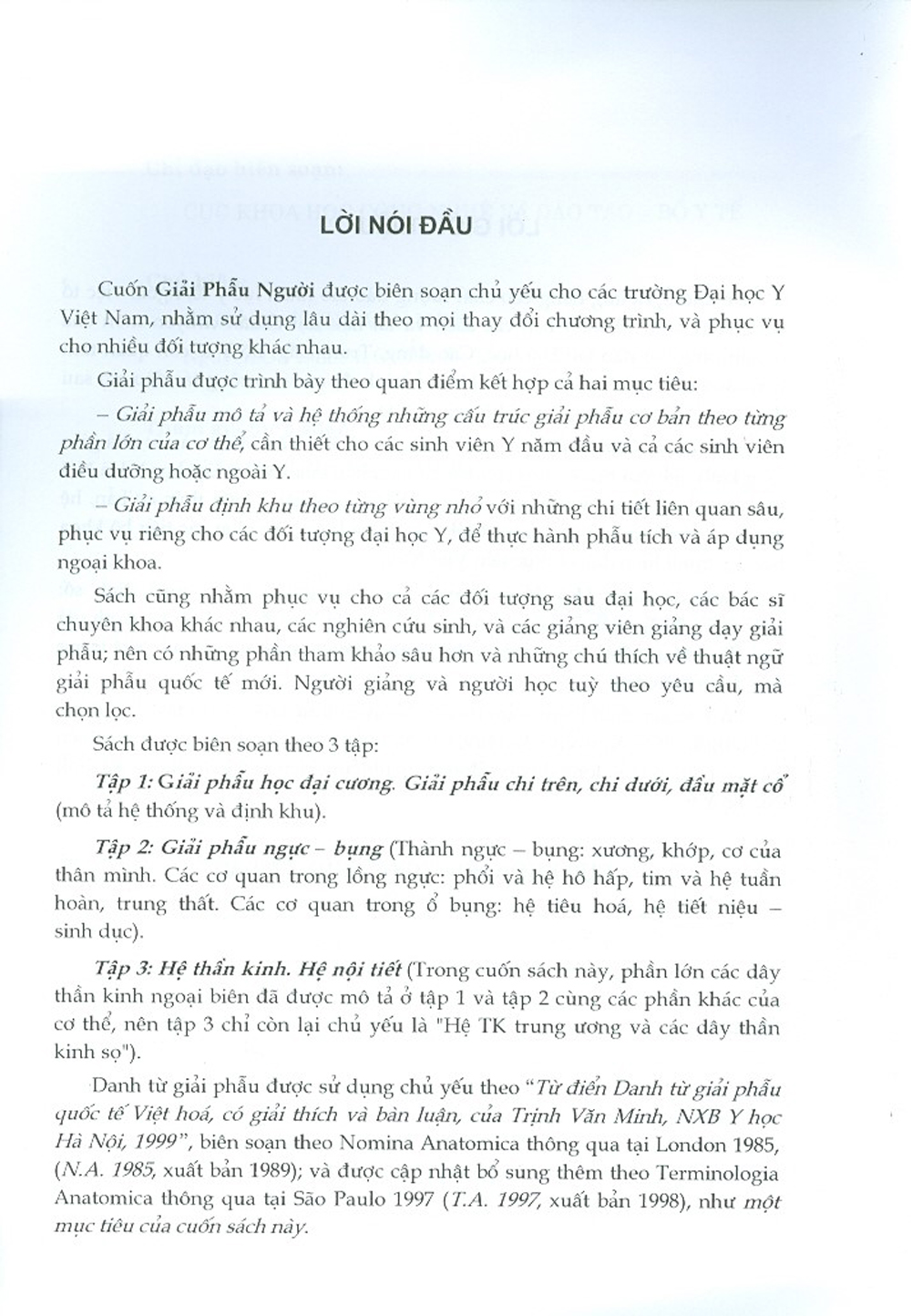 Giải Phẫu Người - Tập 1 - Giải Phẫu Học Đại Cương - Chi Trên - Chi Dưới - Đầu - Mặt - Cổ