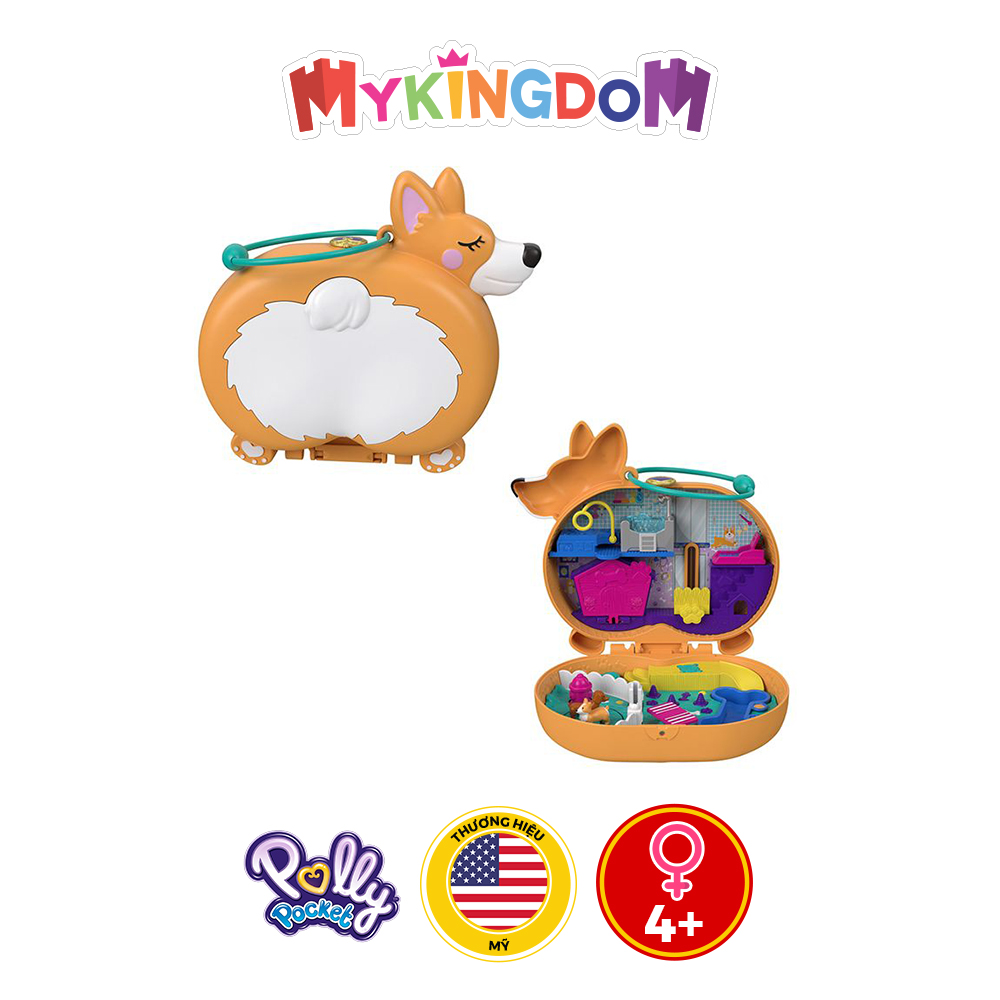 Đồ Chơi POLLY POCKET Polly Pocket Và Chú Chó Corgi Đáng Yêu GTN13/FRY35