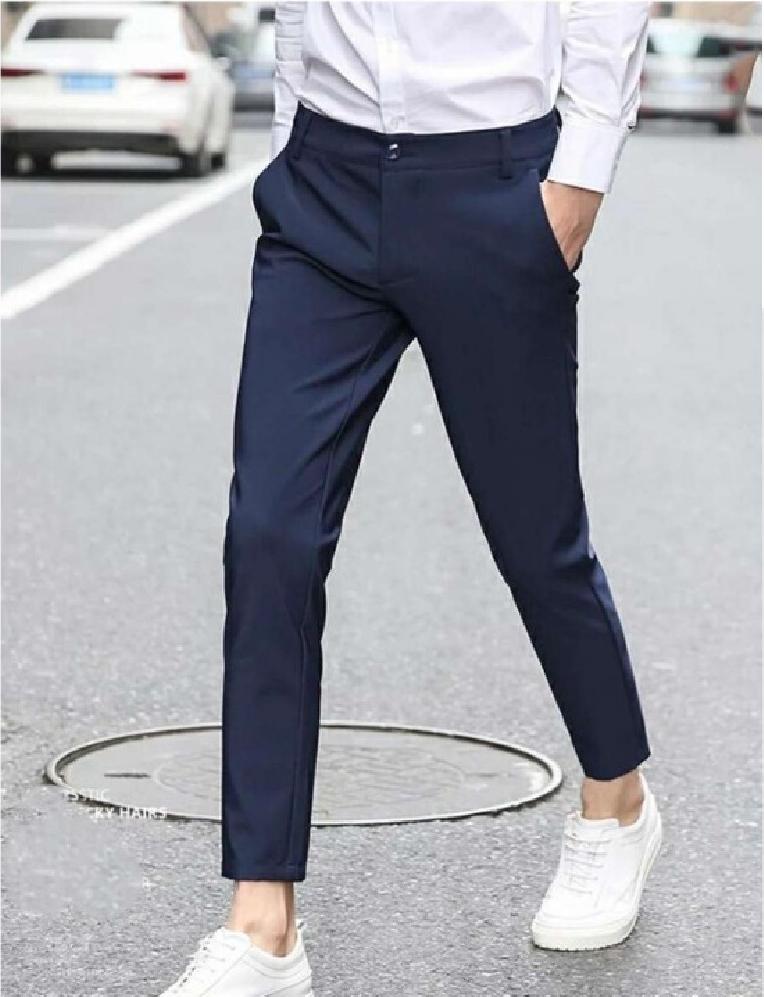 Quần âu nam dáng ôm co giãn nhẹ quần tây nam dáng ôm cao cấp - Xanh than - Size 34