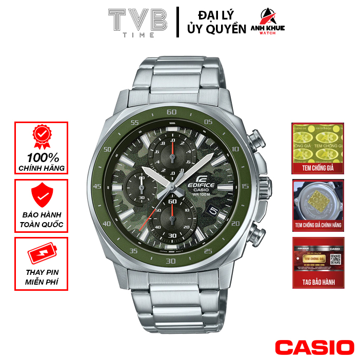 Đồng hồ nam dây kim loại Casio Edifice chính hãng EFV-600D-3CVUDF (43mm)