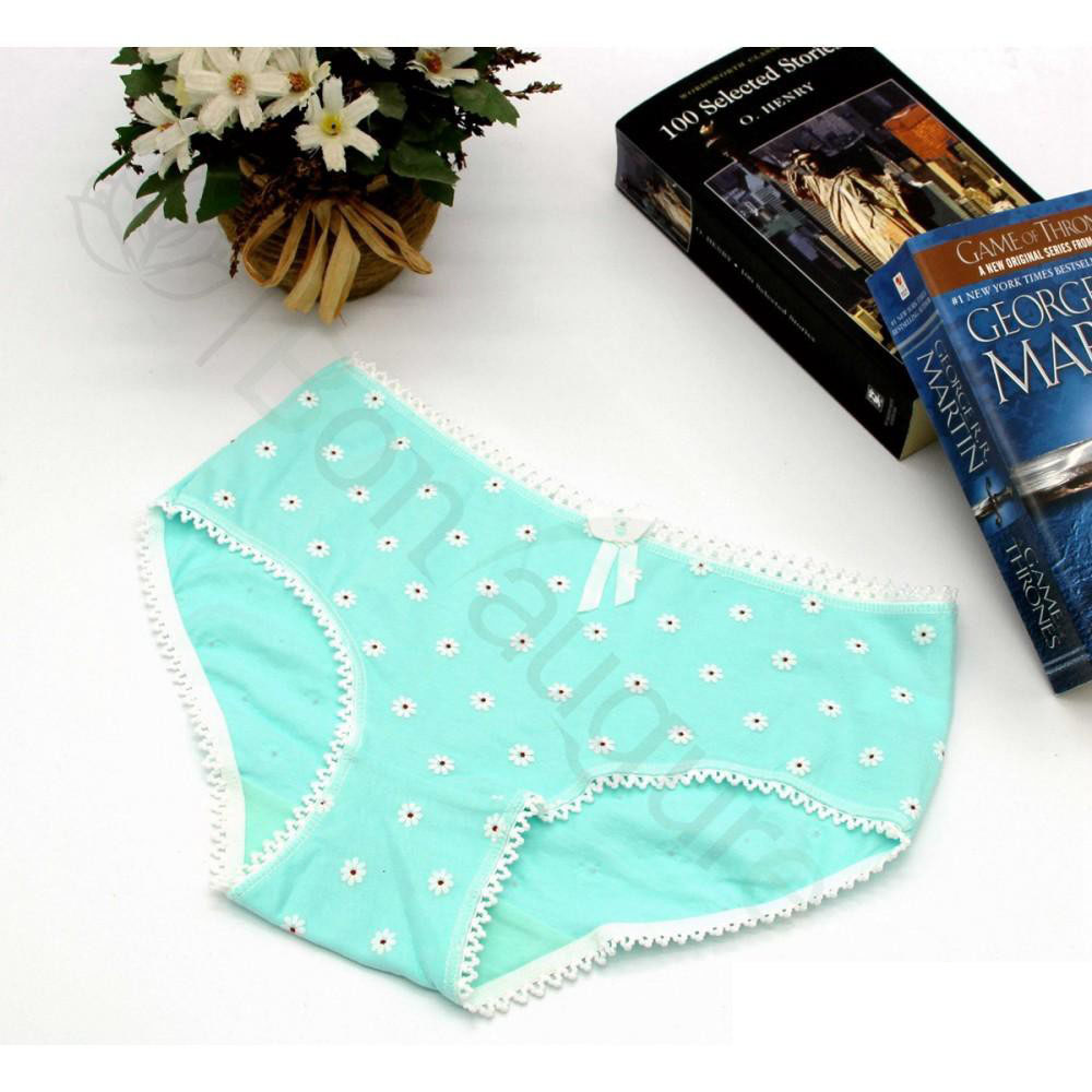 Bộ Combo 05 Quần Lót Nữ Bông Nhí Cute Vải Cotton Cao Cấp