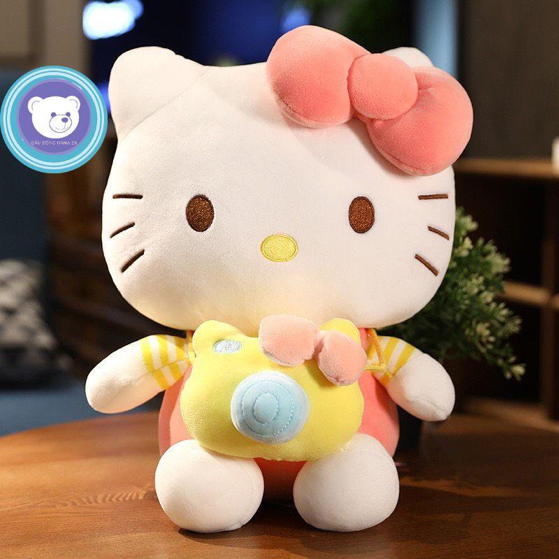 Gấu bông kitty đeo máy ảnh - Quà tặng cho bé - Gấu Bông Hana