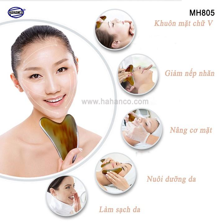 Dụng cụ Mát xa (MH805) Cạo gió sừng tim làm mịn da mặt và toàn thân - Chăm sóc sức khỏe - HAHANCO