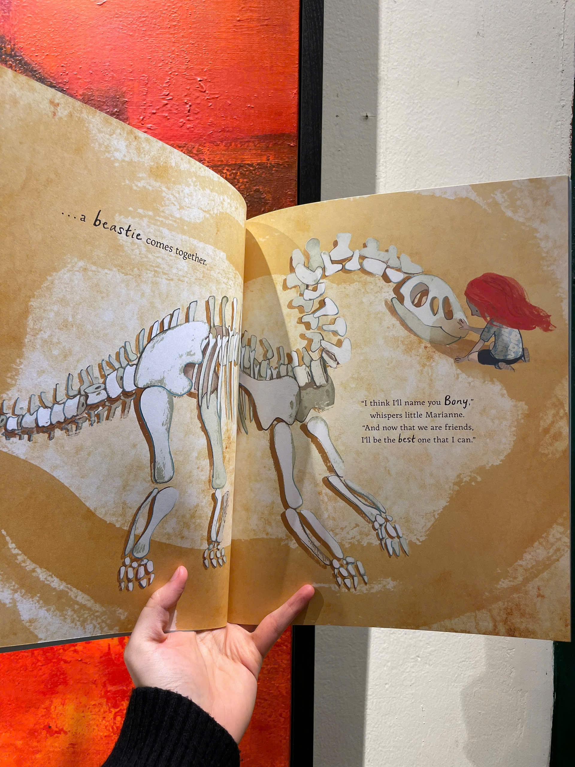 The Girl and the Dinosaur by Hollie Hughes - Children Picture book in English - Sách Ngoại Văn