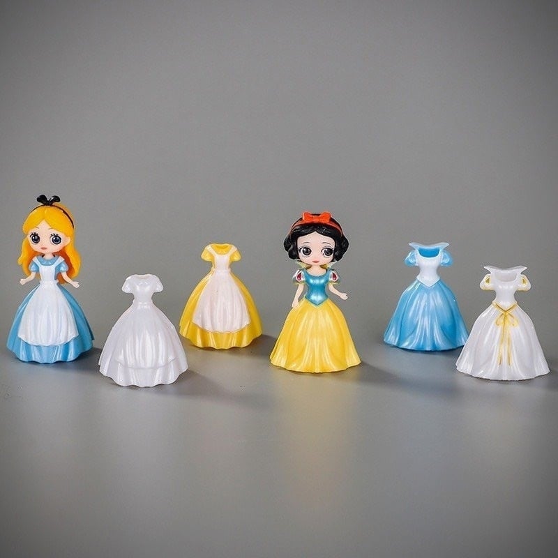 Đồ chơi búp bê thay váy: Set 1 búp bê công chúa Disney cổ tích kèm 3 váy dạ hội thời trang thay đổi