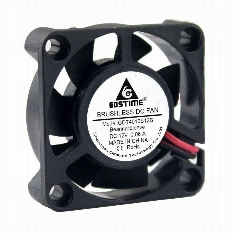 1 Quạt Tản Nhiệt Không Chổi Than 4010 40mm X 10mm Dc 12v 2pin