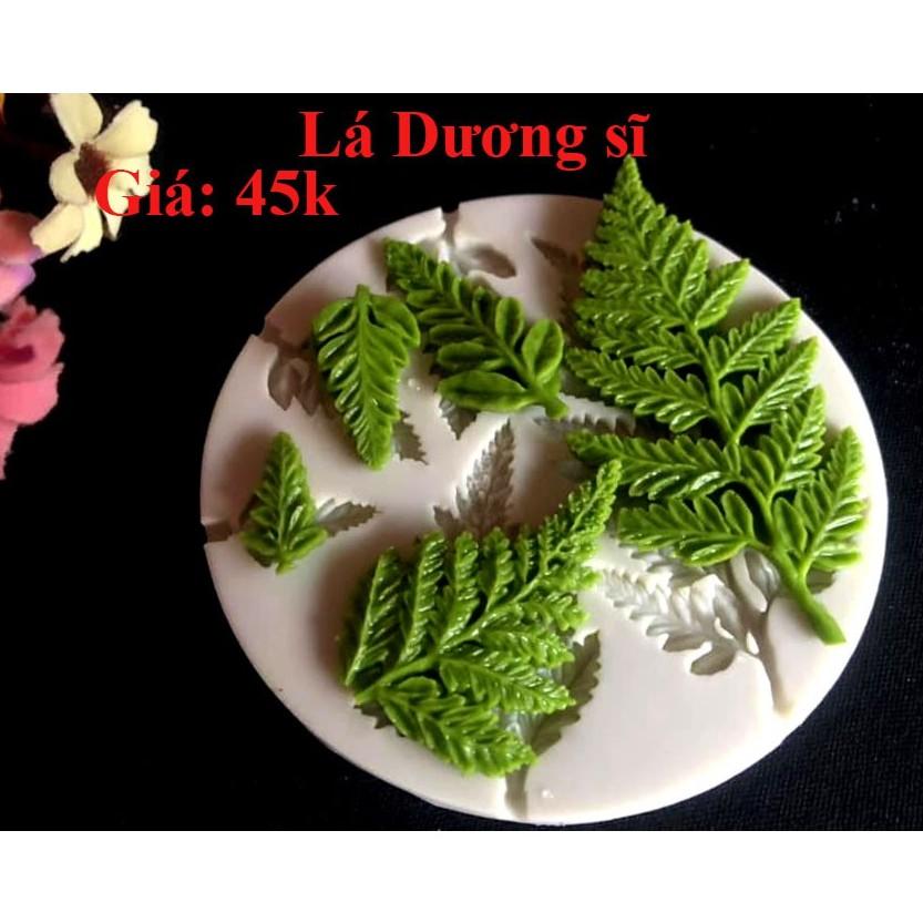 Khuôn silicon lá Dương Xỉ 8cm làm bánh rau câu 4D