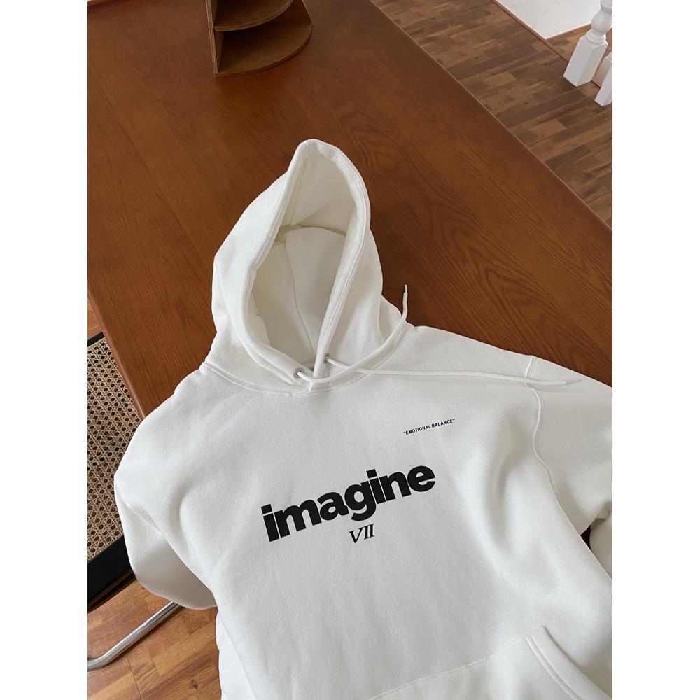 Áo hoodie Nỉ Bông IMAGANE Unisex nam nữ oversize form rộng ZOZO