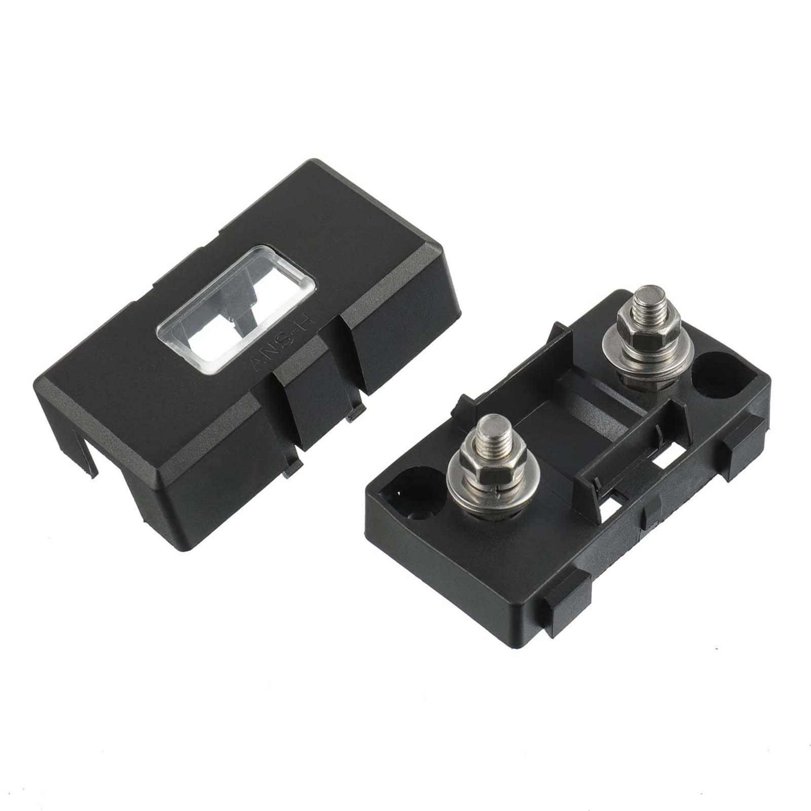 Car Fuse Holder with 2Pcs Fuses High Temperature Resistant Fuse Block Box  Fuse Vehicles Cars