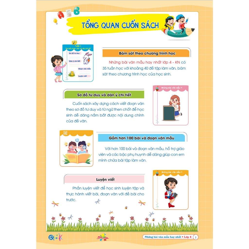 Những Bài Làm Văn Mẫu Hay Nhất Lớp 4 - Kết nối tri thức với cuộc sống - Bản Quyền
