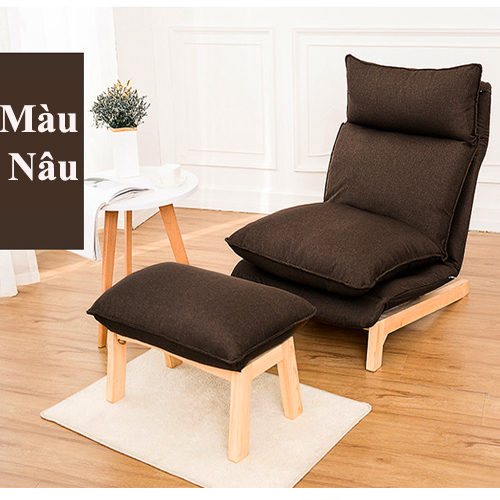 [FREESHIP + TẶNG ĐÔN] Ghế Thư Giãn Thời Trang Gỗ Cao Cấp, Ghế Sofa Nghỉ Ngơi Đọc Sách Báo Ngả Lưng 6 Mức Độ Có Khóa Kéo Dễ Dàng Vệ Sinh