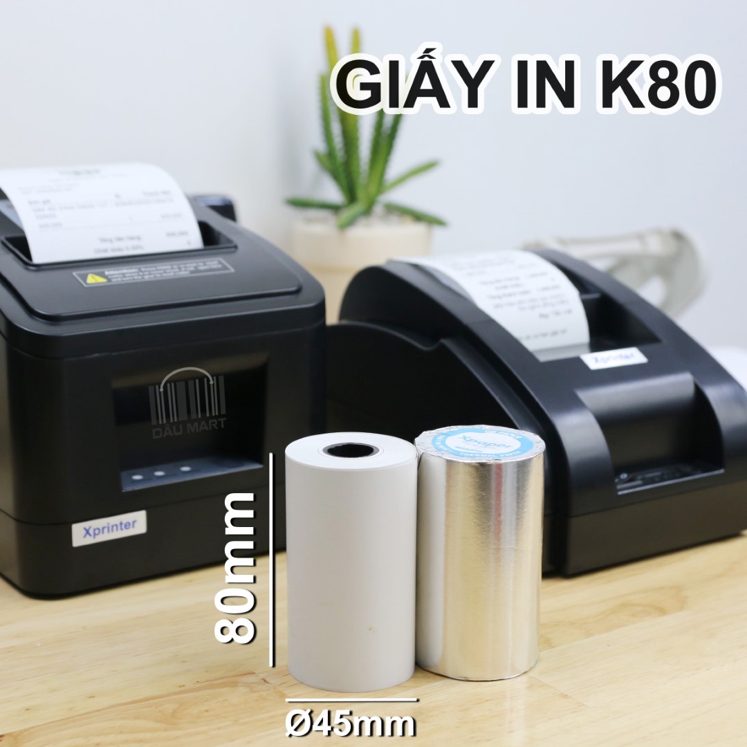 Giấy in bill K80, giấy in nhiệt K80, giấy in hóa đơn K80 (bill)