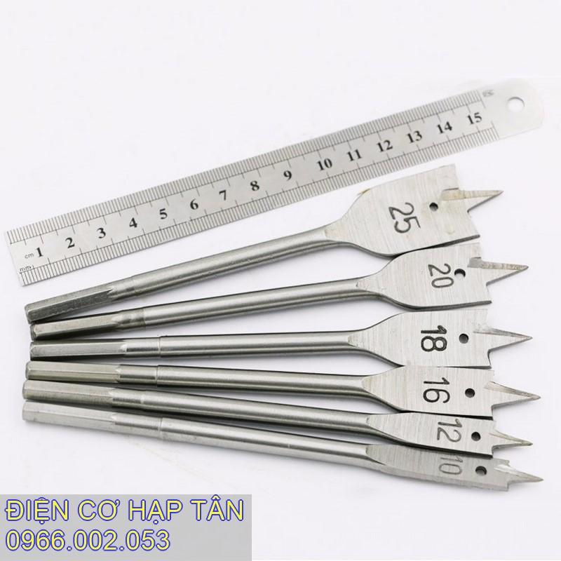 BỘ 6 MŨI KHOAN KHOÉT GỖ ĐUÔI CÁ CHUYÊN DỤNG