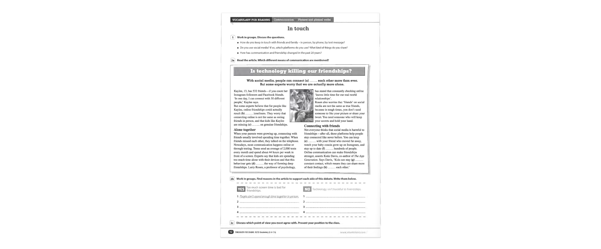 Sách Timesaver For Exams - IELTS Vocabulary 5.5 - 7.5