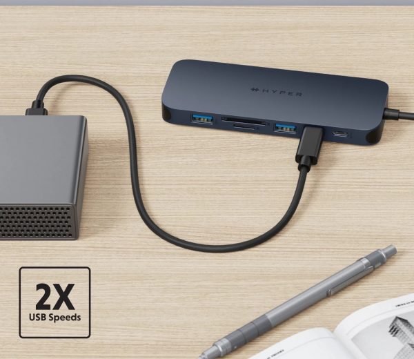 HUB chuyển đổi HyperDrive Next 10 in 1 Port USB-C Hub - Truyền tải dữ liệu nhanh, sạc công suất cao 140W,  HD4005GL - Hàng Chính Hãng